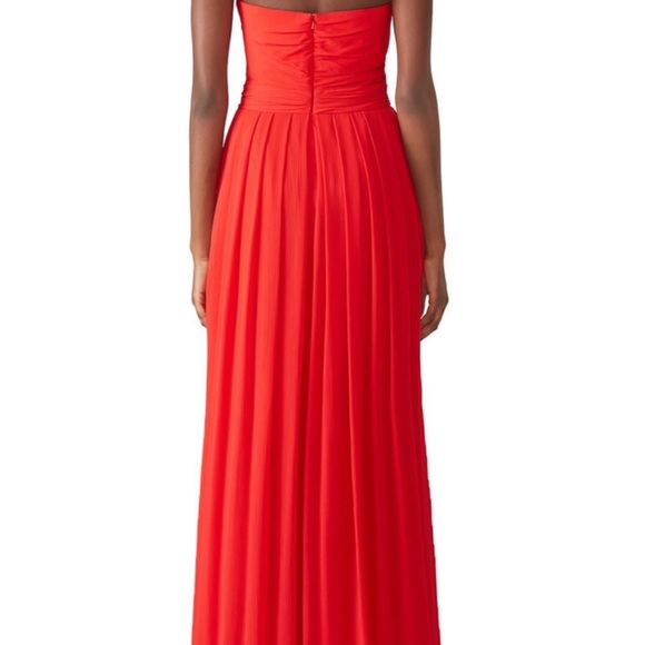 Badgley Mischka Faye Chiffon Gown NWT - Picture 2 of 9